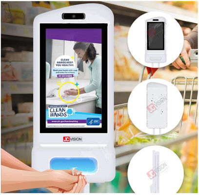 Facial Recognition Temperature Scanner Hand Sanitizer Advertising Kiosk