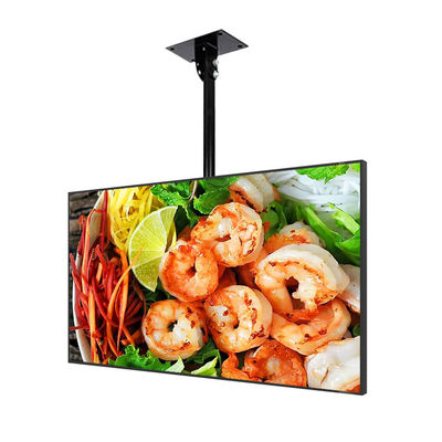 Menu Board Hd Wall Mounted Advertising Display 55 Inch